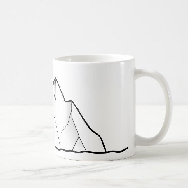 Caneca De Café Iceberg de Greenland (Direita)