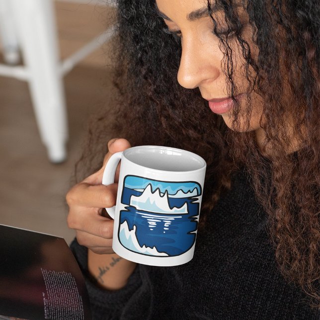 Caneca De Café Iceberg Paisagem Café Mug (Criador carregado)