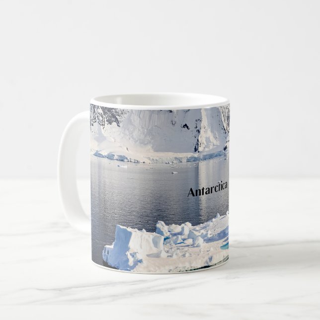 Caneca De Café icebergue da Antártida (Frente Esquerda)