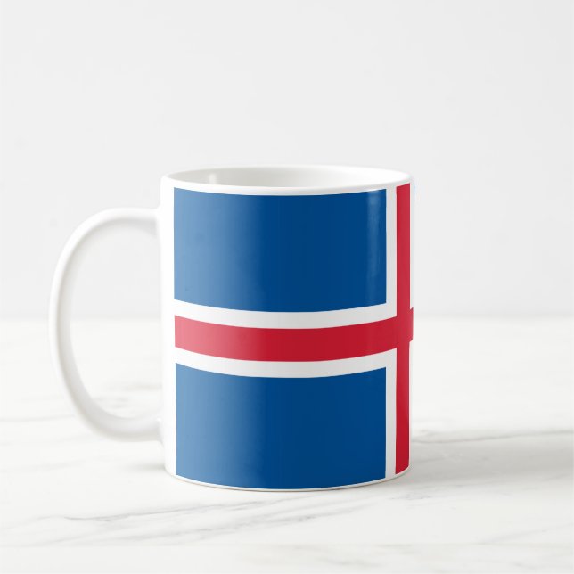 Caneca De Café Iceland flag  (Esquerda)