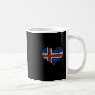 Caneca De Café Iceland Flag Icelander Love Heart Home Vacation Fa