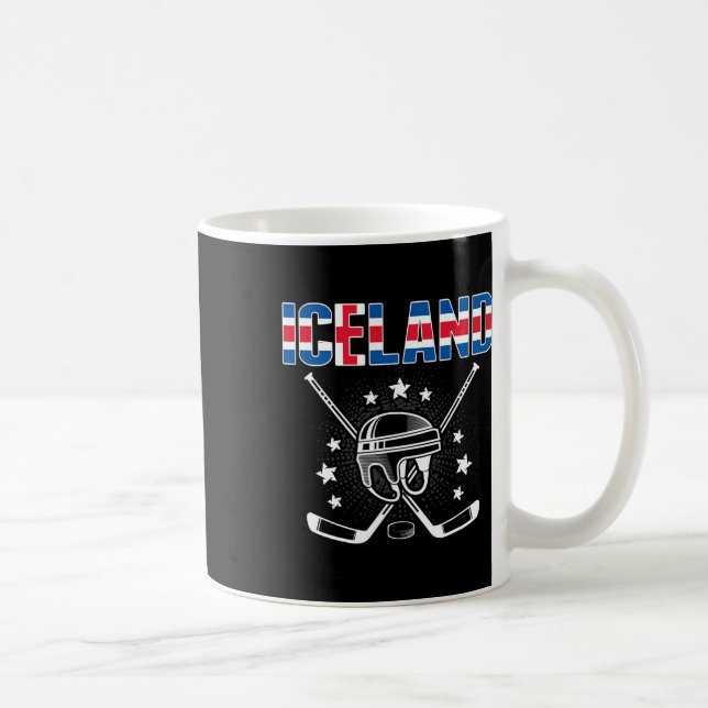 Caneca De Café Iceland Ice Hockey Lovers Jersey Icelandic Hockey  (Direita)