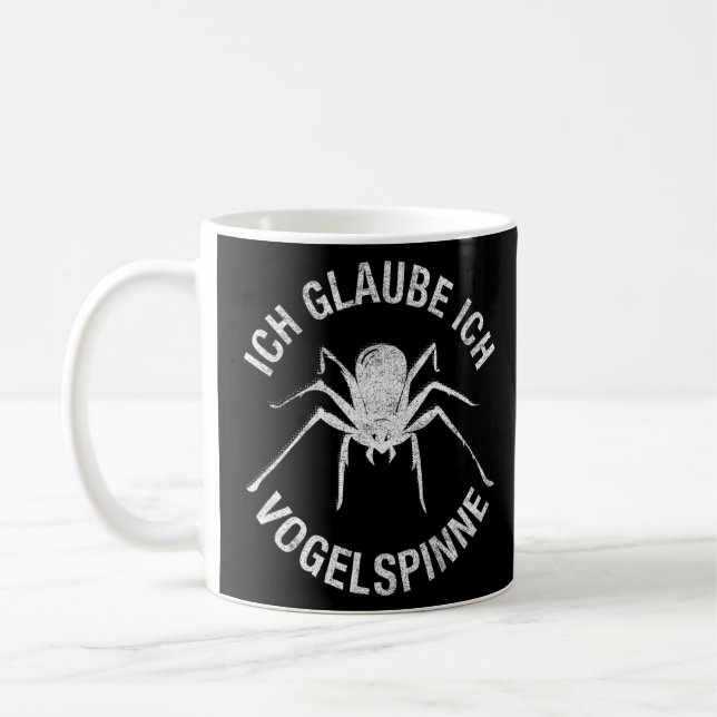 Caneca De Café Ich Vogelspider Spider Tarantula Pet Spider Web (Esquerda)