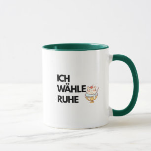 Caneca de Café Ich Wähle Ruhe Combo