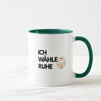 Caneca de Café Ich Wähle Ruhe Combo