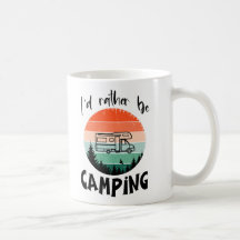 Ich würde lieber campen Wohnmobil – Grafikdesign
