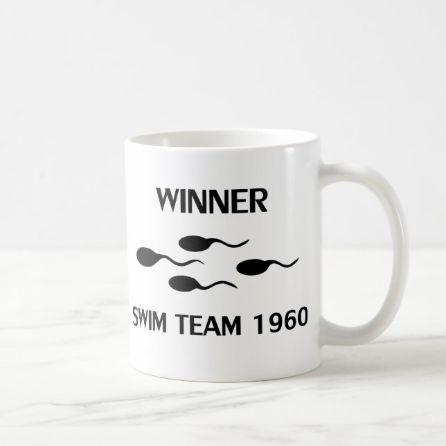 Caneca De Café ícone 1960 da equipe de natação do vencedor (Direita)