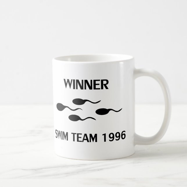 Caneca De Café ícone 1996 da equipe de natação do vencedor (Direita)