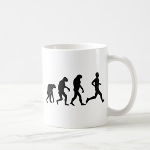 Caneca De Café ícone da evolução do corredor