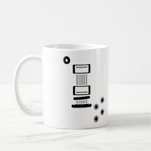Caneca De Café ícone da guitarra elétrica do LP-estilo