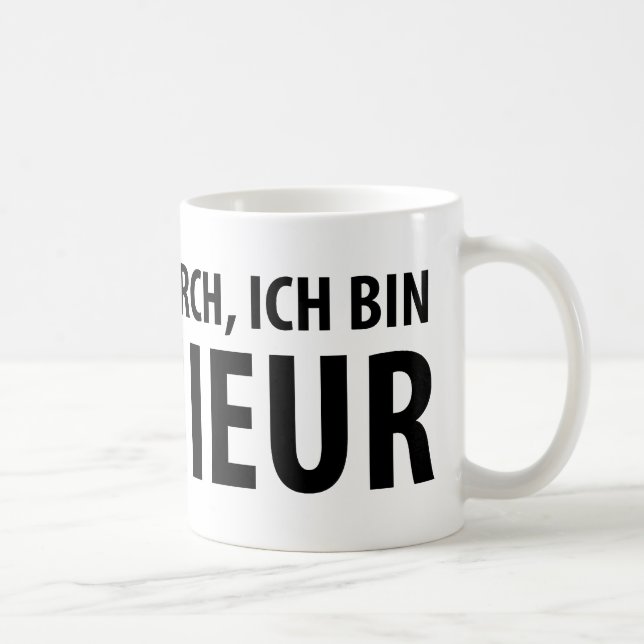 Caneca De Café Ícone de Ingenieur do bin de Ich (Direita)