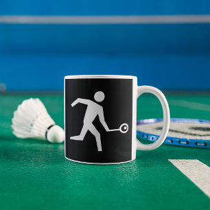 Caneca De Café Ícone de Jogador de Squash