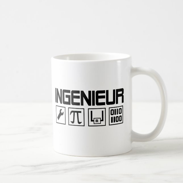 Caneca De Café ícone do ingenieur (Direita)