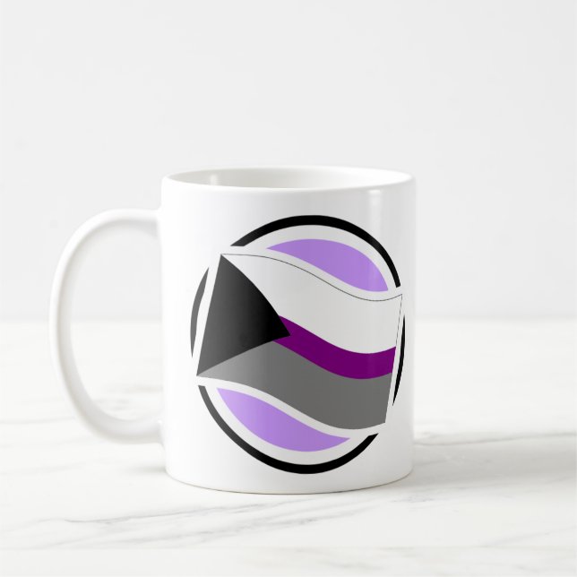 Caneca De Café Ícone do Pop-Acima de Demisexual (Esquerda)
