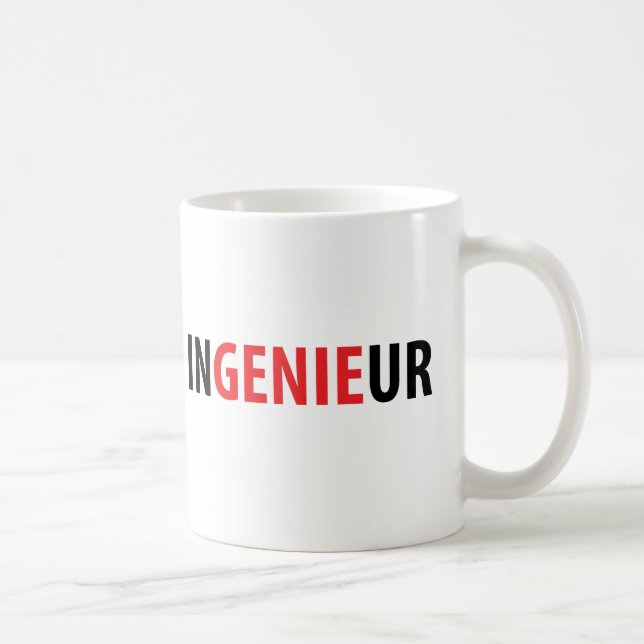 Caneca De Café Ícone dos génios de Ingenieur (Direita)