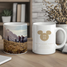 Ícone Dourado do mouse Mickey da Disney com foto