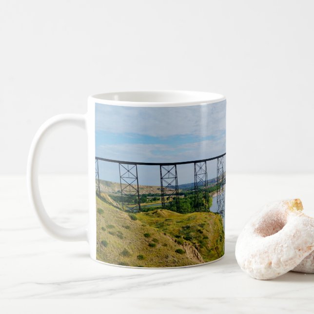 Caneca De Café Ícone Ferroviário Alberta (Com Donut)