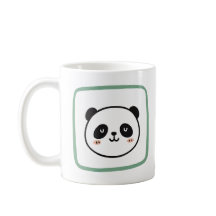 Ícone gráfico minimalista de cabeça de panda