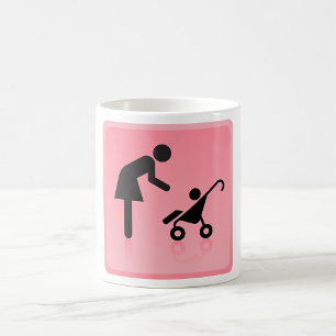 Caneca De Café Ícone Mãe E Filho