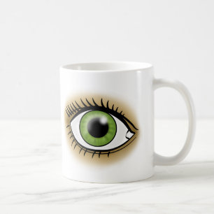Caneca De Café ícone Olhos Verdes