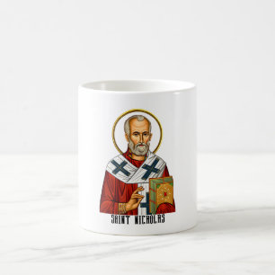 Caneca De Café ícone ortodoxo sérvio dos santos São Nicolau