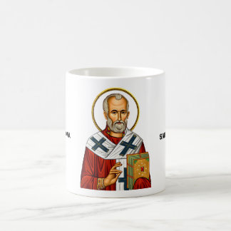 Caneca De Café ícone santos sérvios do santo Nicholas ortodox