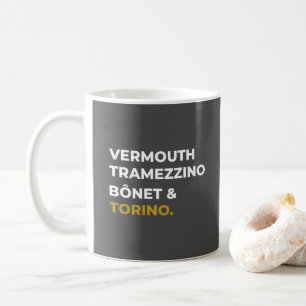 Caneca De Café Ícones Alimentares de Torino - Vermute, Tramezzino