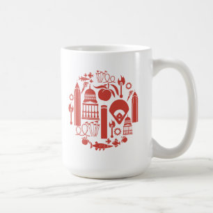 Caneca De Café Ícones de Atlanta Geórgia