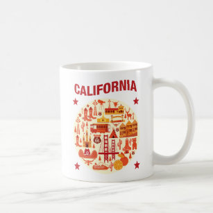 Caneca De Café Ícones de Califórnia