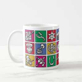 Caneca De Café Ícones ocidentais velhos