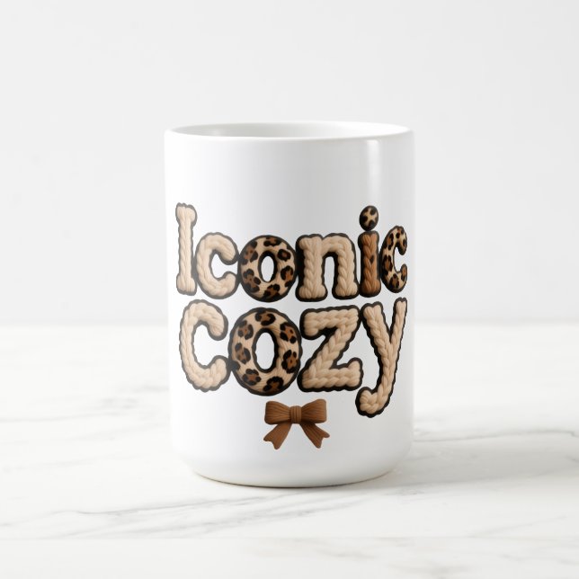 Caneca De Café Iconic Mom Faux Yarn Style cup – Cozy Women’s P (Centro)