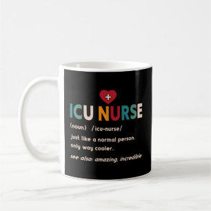 Caneca De Café Icu Nurse Definition Hospital Rn Médico Intensivo