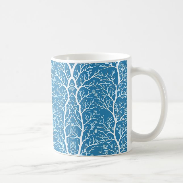 Caneca De Café Icy Winter Pattern Coffee Mug (Direita)