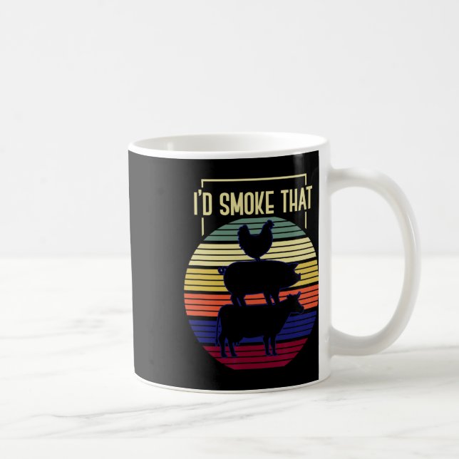 Caneca De Café Id Fumar Aquele Churrasco Retro (Direita)