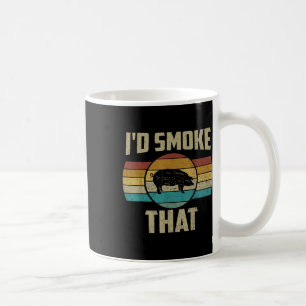 Caneca De Café Id Fumar Que Camisa Engraçada De Carne De Suíno De