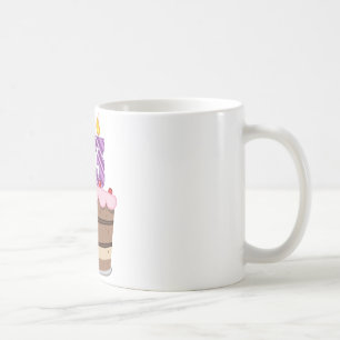 Caneca De Café Idade 23 no bolo de aniversário