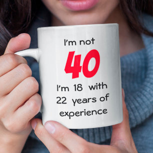 Caneca De Café Idade de Aniversário Personalizada