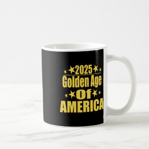 Caneca De Café Idade Dourada da América 2025 Trump Presidente Rep