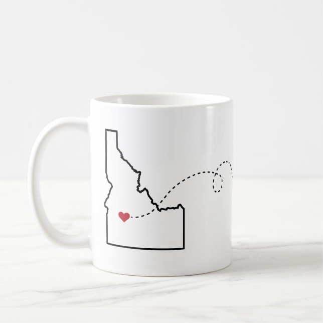 Caneca De Café Idaho a Califórnia - Heart2Heart (Esquerda)