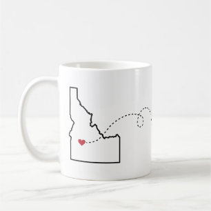 Caneca De Café Idaho a Montana - Heart2Heart