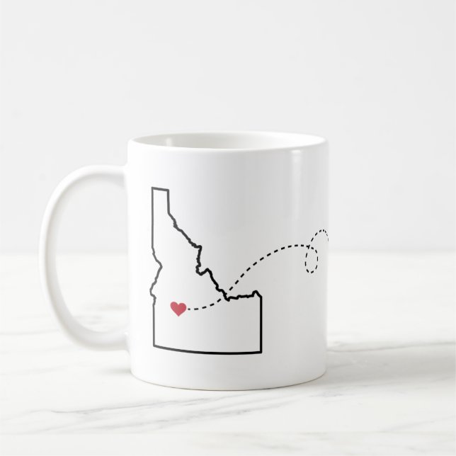 Caneca De Café Idaho a Wisconsin - Heart2Heart (Esquerda)