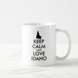 Caneca De Café IDAHO DE AMOR E CALMA DE MANUTENÇÃO personalizável