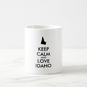 Caneca De Café IDAHO DE AMOR E CALMA DE MANUTENÇÃO personalizável