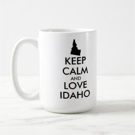 Caneca De Café IDAHO DE AMOR E CALMA DE MANUTENÇÃO personalizável