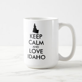 Caneca De Café IDAHO DE AMOR E CALMA DE MANUTENÇÃO personalizável
