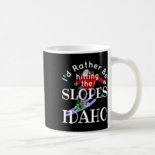 Caneca De Café Idaho Eu Preferiria Estar Descendo as Encostas Div