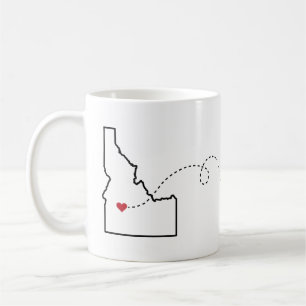 Caneca De Café Idaho para Oregon - Heart2Heart