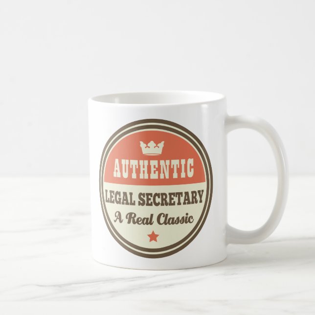 Caneca De Café Ideia autêntica do presente do secretário legal (Direita)