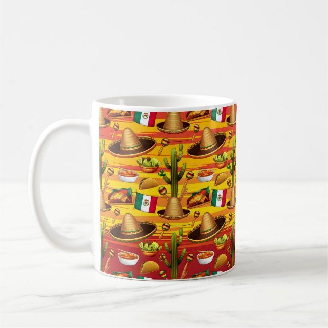 Caneca De Café Ideia Cinco de Mayo Gift (Esquerda)