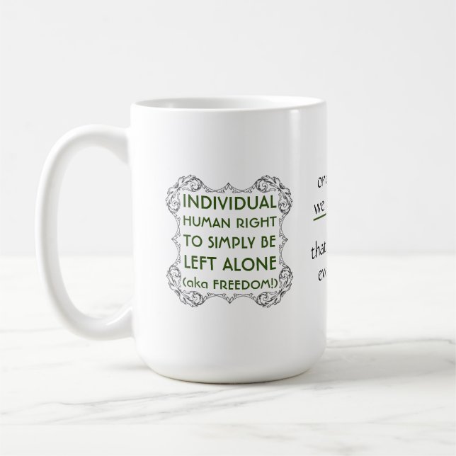 Caneca De Café Ideia de liberdade (Esquerda)